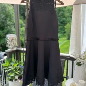 Ted Baker Black Lace Mini Dress